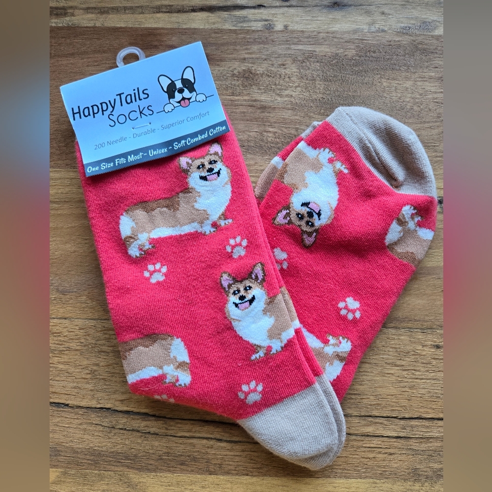 ✨️ 3 for $15 - 🐾🧦 NEW CUTE CORGI SOCKS – Cozy, Fun, Must-Have Gift! 🐶💖